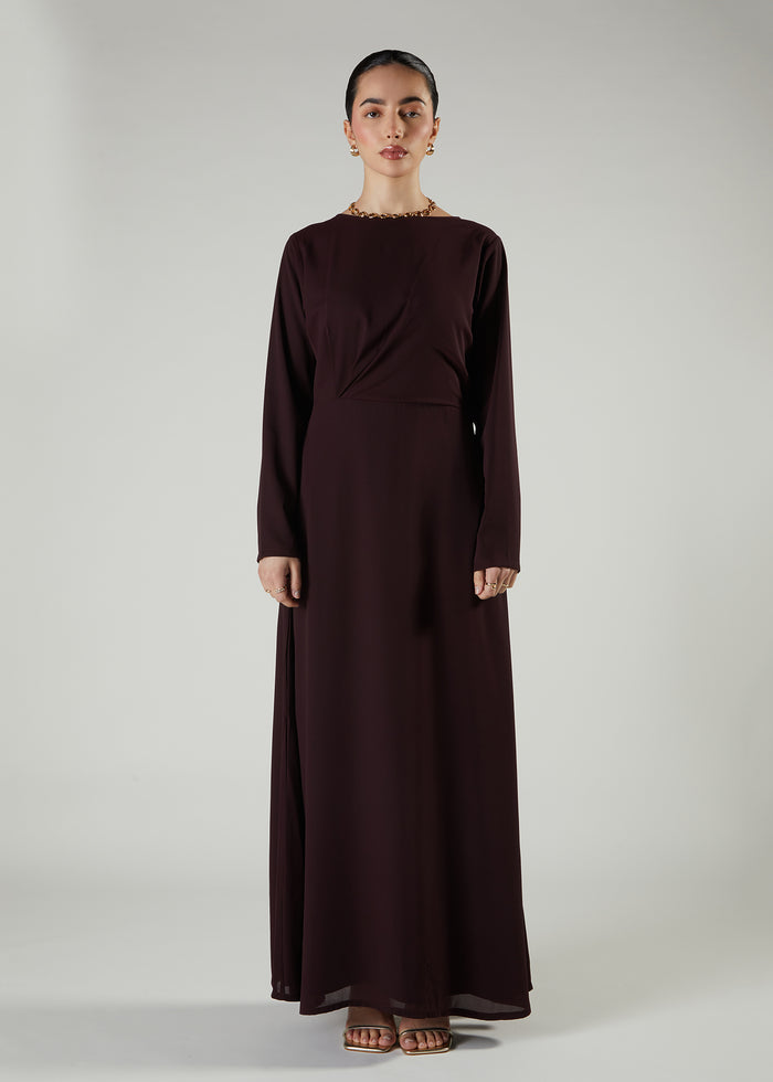 Side Twist Maxi Maroon