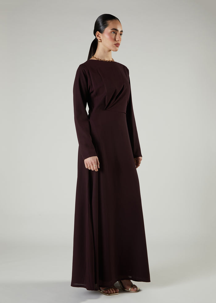 Side Twist Maxi Maroon