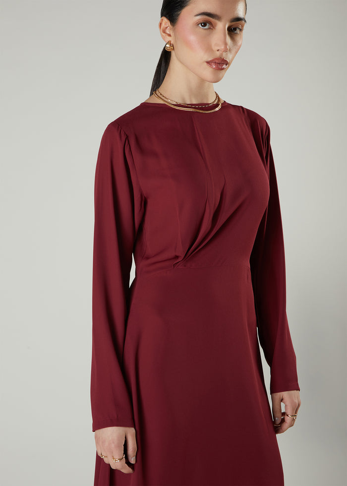 Side Twist Maxi Red