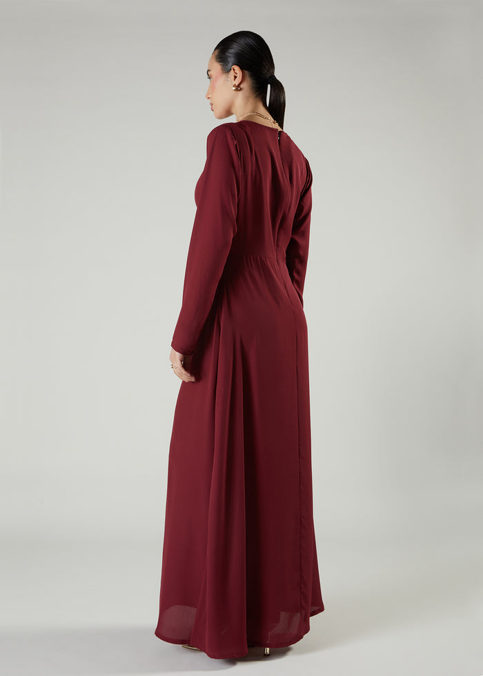 Side Twist Maxi Red
