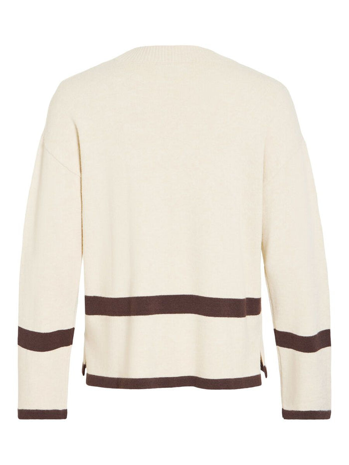 Sonia Oversized Jumper (Cream/Coffee Bean)