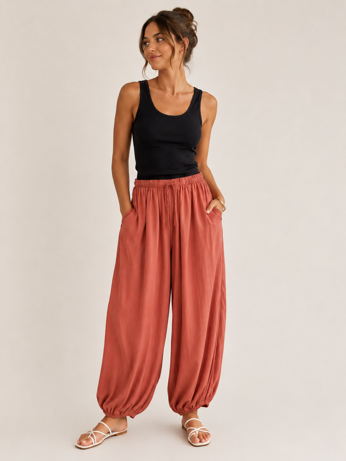 Terry Pants (Terracotta)