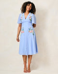 The Calliope Midi Dress (Blue)