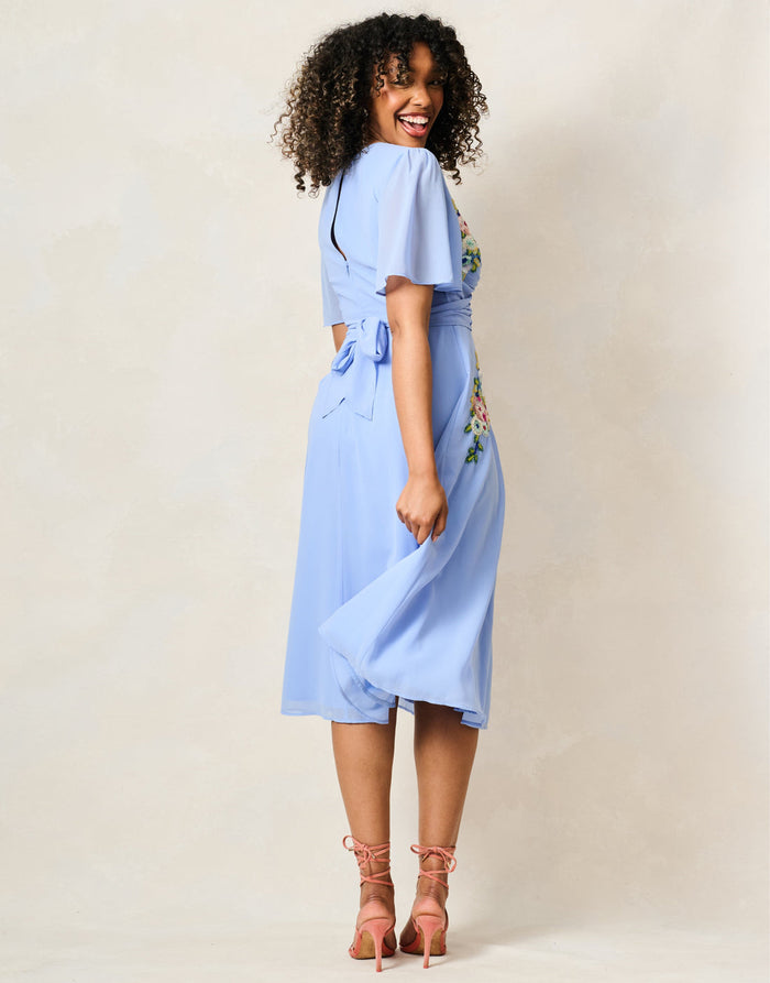 The Calliope Midi Dress (Blue)
