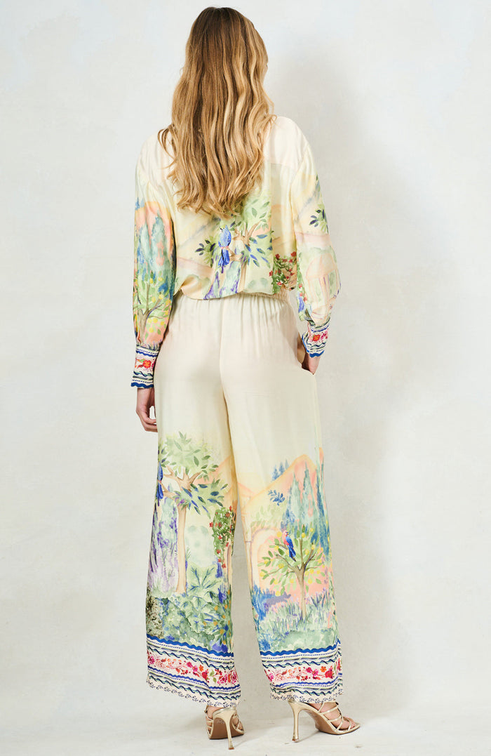 The Lucie Trousers (Cream/Scenic)
