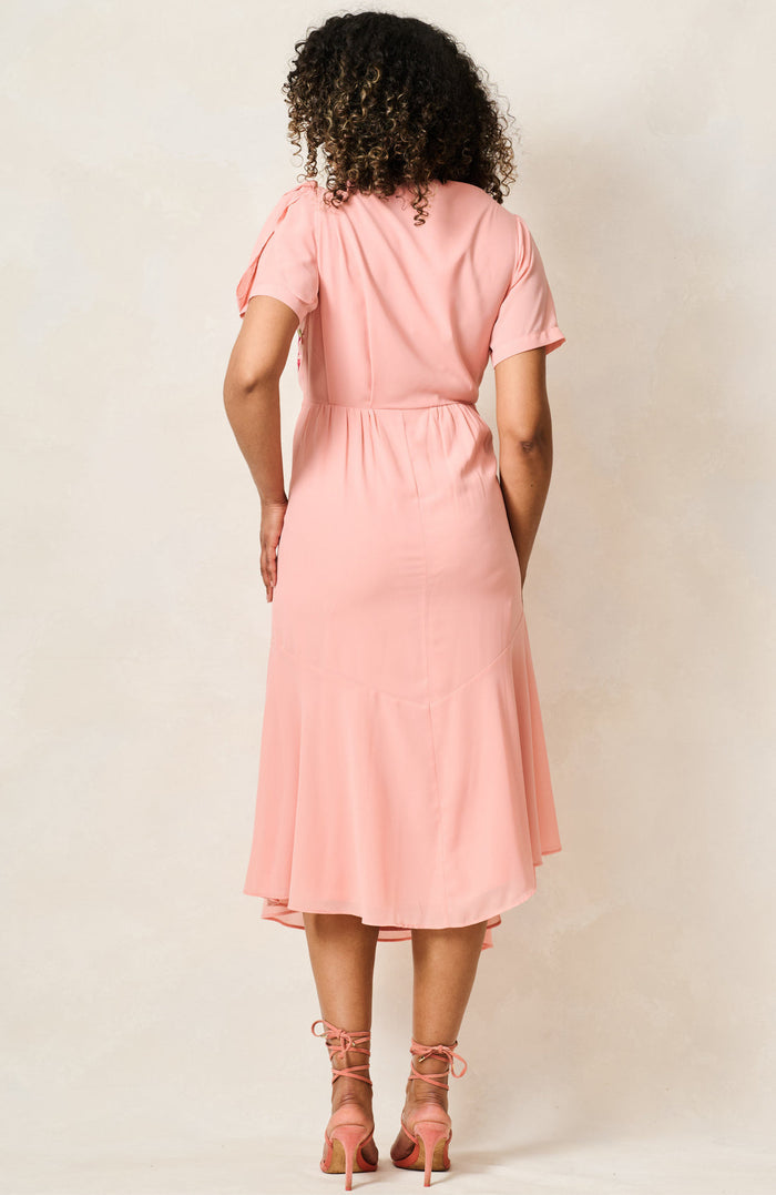 The Sienna-Mae Midi Dress (Pink)