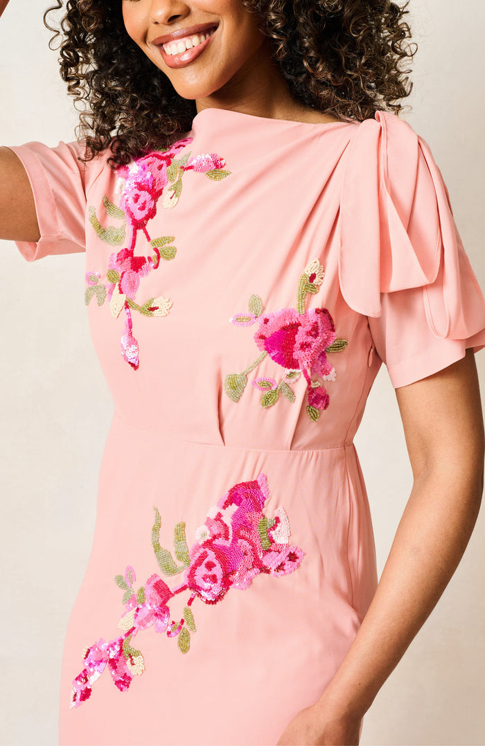 The Sienna-Mae Midi Dress (Pink)