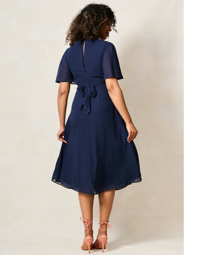 The Zaynab Midi Dress (Navy)