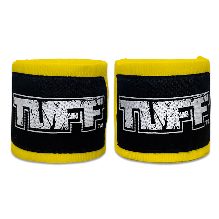 TUFF Hand Wraps Elastic Cotton Yellow