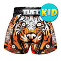 TUFF Kids Muay Thai Shorts Boxing Trunks Traditional Style (TUF-MS613-ORG)