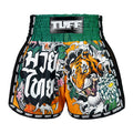 TUFF Muay Thai Shorts Boxing Trunks Retro Style (TUF-MSC105-YLW)