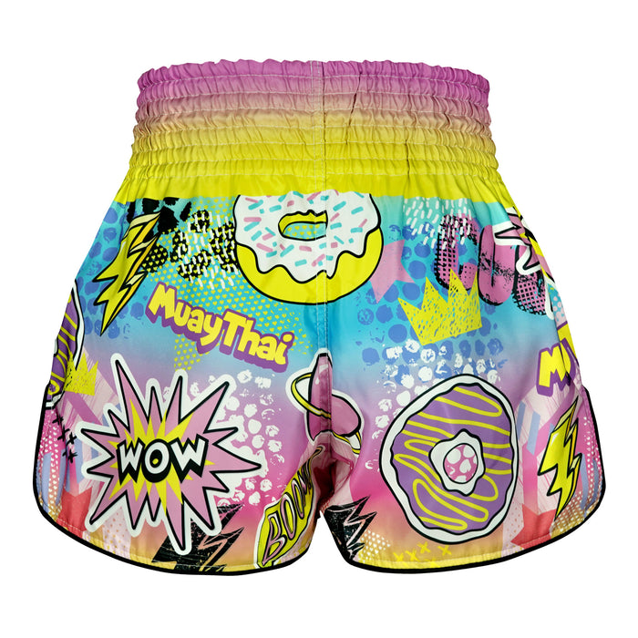 TUFF Muay Thai Shorts Boxing Trunks Retro Style (TUF-RMS105-MTC)