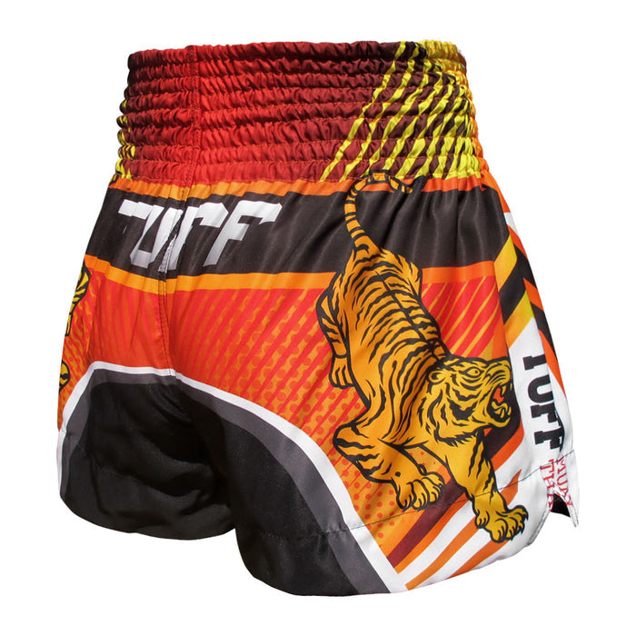 TUFF Muay Thai Shorts Boxing Trunks Traditional Style (TUF-MS611-RED)