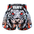 TUFF Muay Thai Shorts Boxing Trunks Traditional Style (TUF-MS613-GRY)