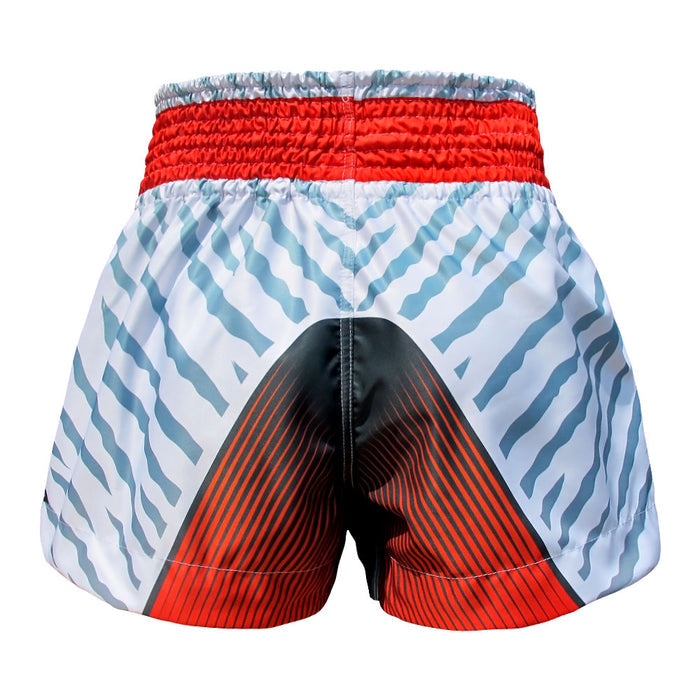 TUFF Muay Thai Shorts Boxing Trunks Traditional Style (TUF-MS613-GRY)