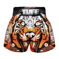 TUFF Muay Thai Shorts Boxing Trunks Traditional Style (TUF-MS613-ORG)