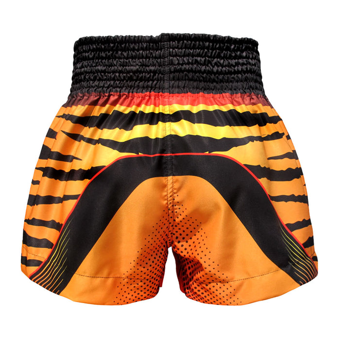 TUFF Muay Thai Shorts Boxing Trunks Traditional Style (TUF-MS613-ORG)