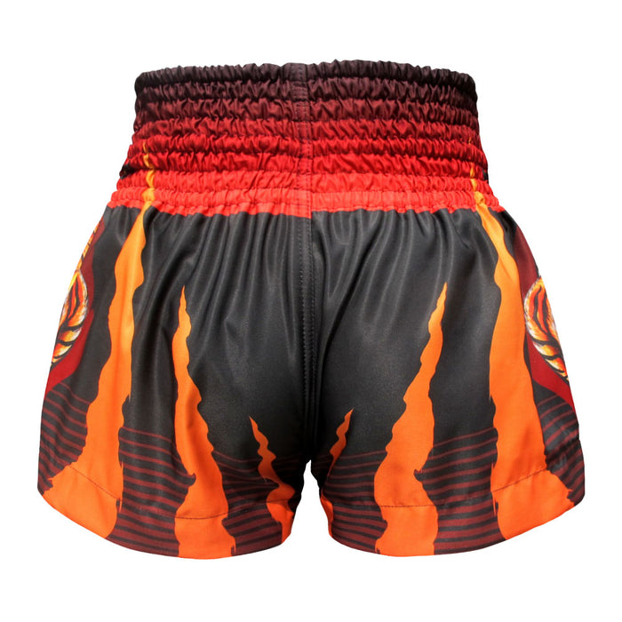 TUFF Muay Thai Shorts Boxing Trunks Traditional Style (TUF-MS614-BLK)