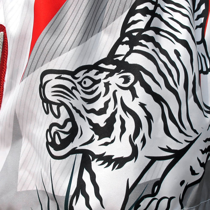 TUFF Muay Thai Shorts Boxing Trunks Traditional Style (TUF-MS616-WHT)
