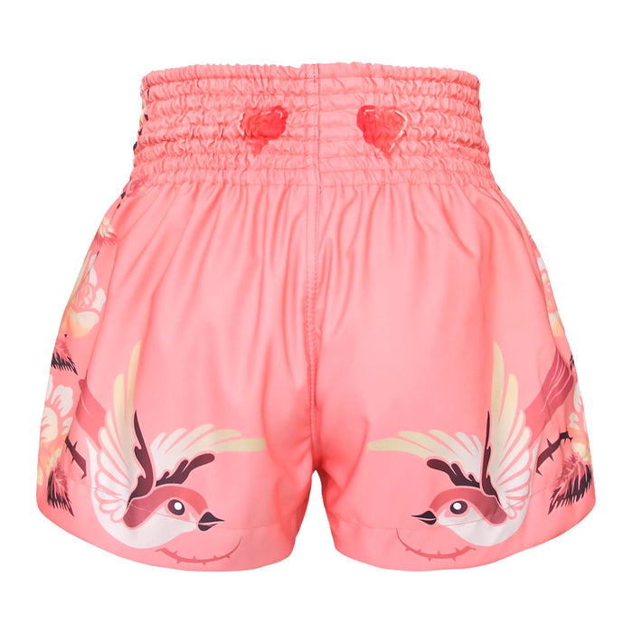 TUFF Muay Thai Shorts Boxing Trunks Traditional Style (TUF-MS618-PNK)