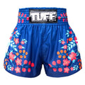 TUFF Muay Thai Shorts Boxing Trunks Traditional Style (TUF-MS632-NVB)
