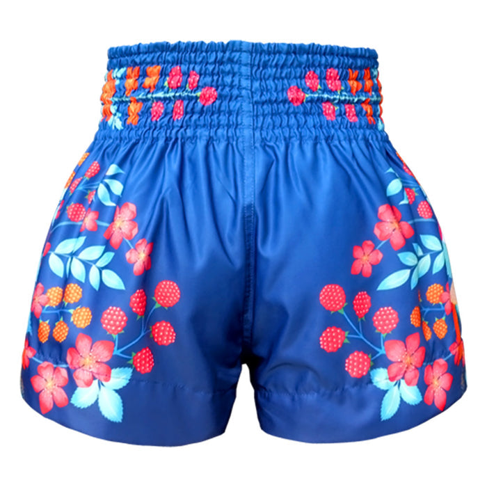 TUFF Muay Thai Shorts Boxing Trunks Traditional Style (TUF-MS632-NVB)