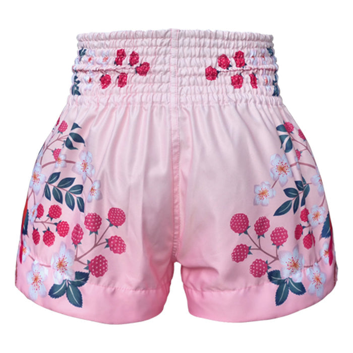 TUFF Muay Thai Shorts Boxing Trunks Traditional Style (TUF-MS632-PNK)