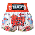 TUFF Muay Thai Shorts Boxing Trunks Traditional Style (TUF-MS633-ORG)