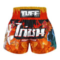 TUFF Muay Thai Shorts Boxing Trunks Traditional Style (TUF-MS675-ORG)