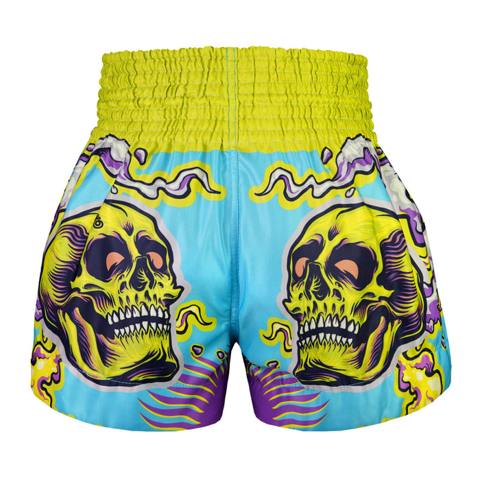 TUFF Muay Thai Shorts Boxing Trunks Traditional Style (TUF-MS682-LTB)