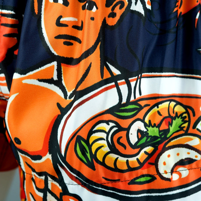 TUFFPAYAK Muay Thai Shorts Boxing Trunks Traditional Style (TPY-MS002-NVB)
