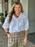 Tyler Boe Tamara Sateen Top in White