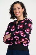 Venetia Cardigan (Black/Daisy)
