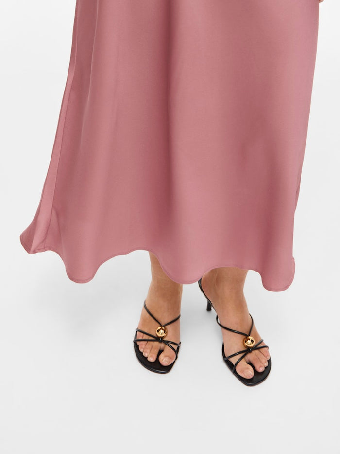 Vielette High Waisted Maxi Skirt (Nostalgia Rose)