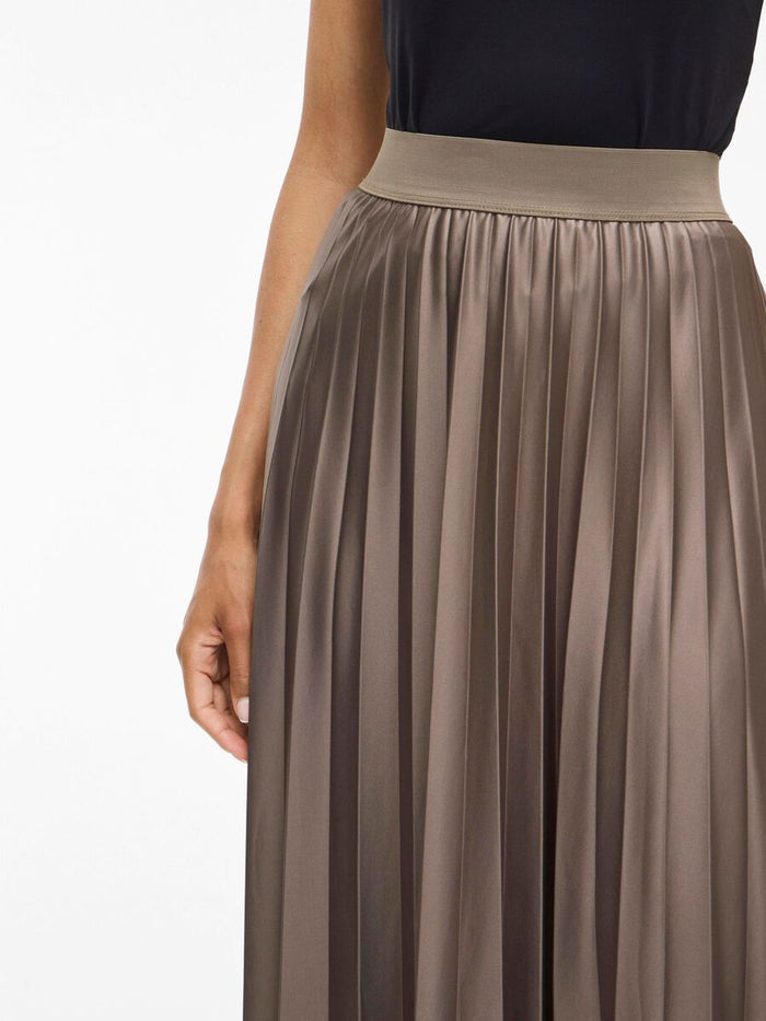 Viv Pleated Midi Skirt (Falcon)
