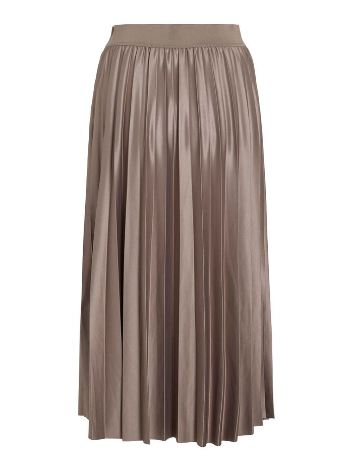Viv Pleated Midi Skirt (Falcon)