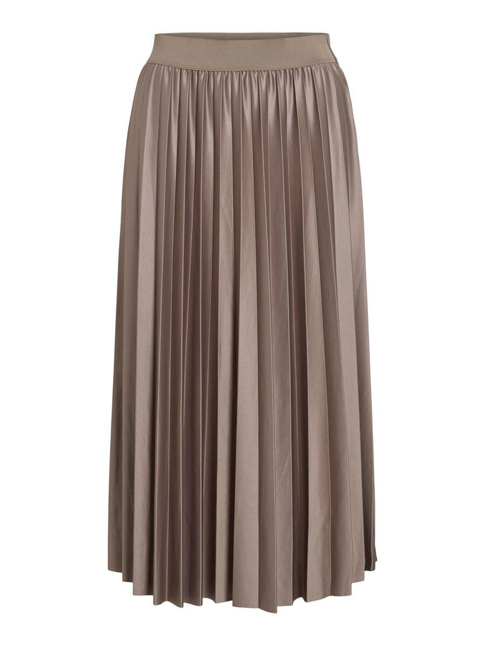 Viv Pleated Midi Skirt (Falcon)