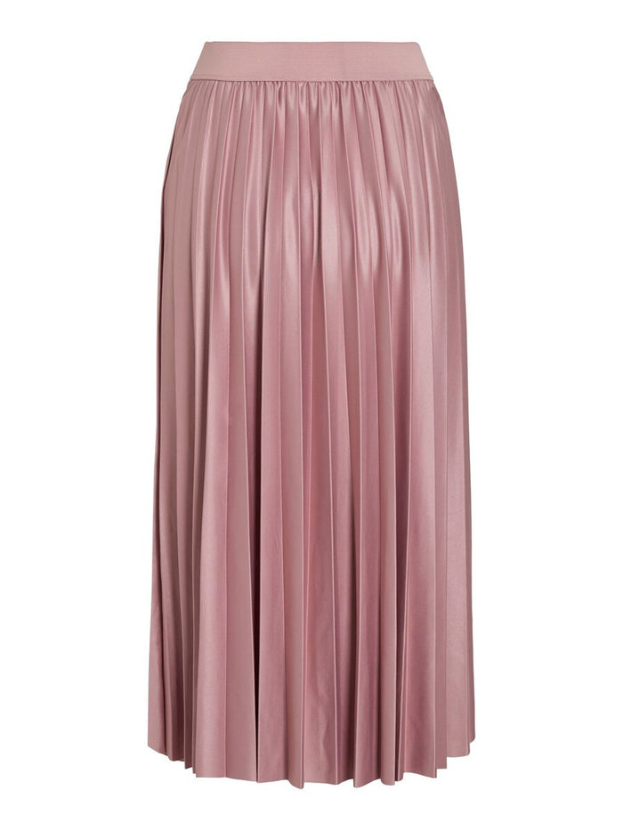 Viv Pleated Midi Skirt (Nostalgia Rose)