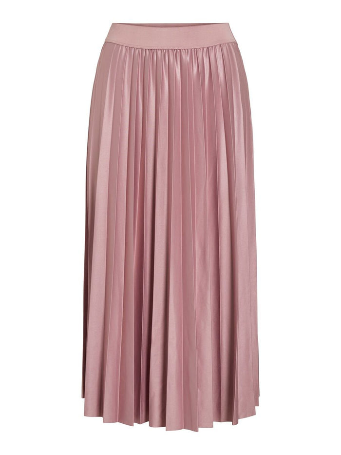 Viv Pleated Midi Skirt (Nostalgia Rose)