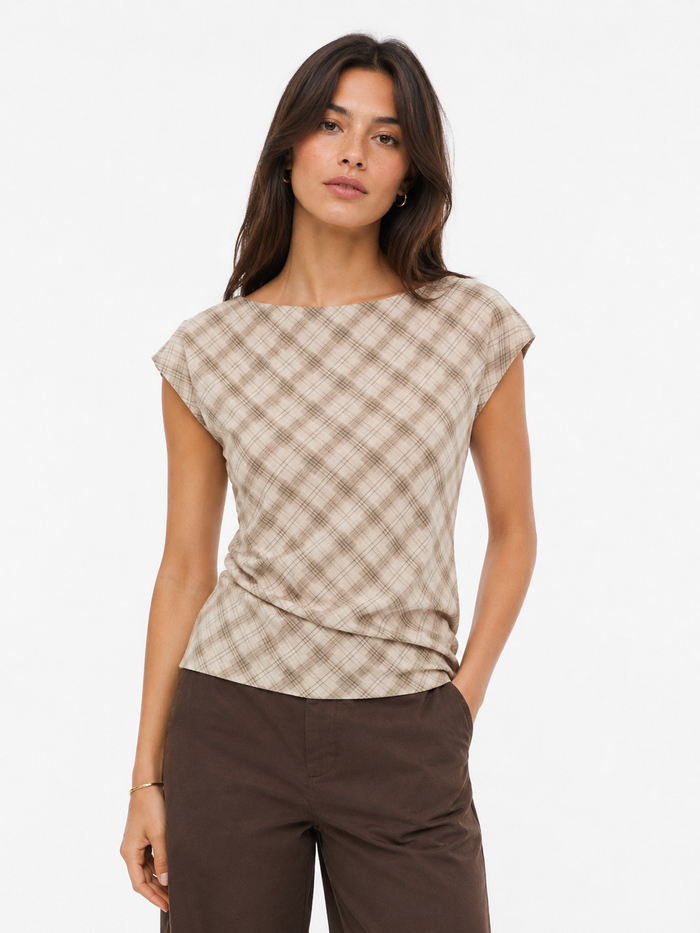 Vivenne Top (Cement/Brown)