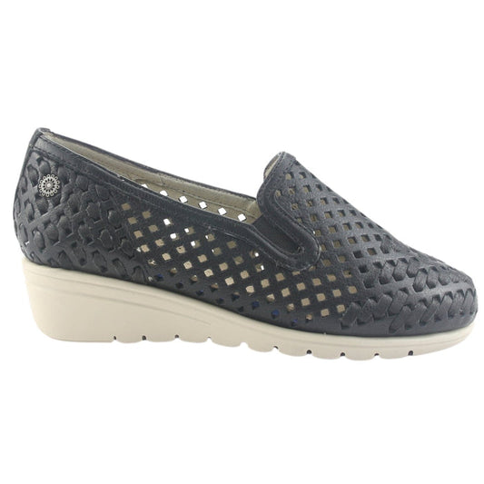 Zapato de Cuero Chalada Mujer Crose-1 Negro Casual Zapatos Planos Comfort Chalada