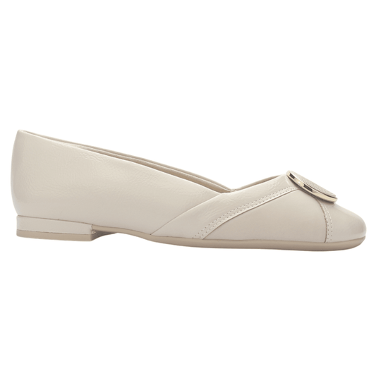 Zapato Mujer Beige Comfortflex 2579402 Casual Tacones Bajos Comfortflex