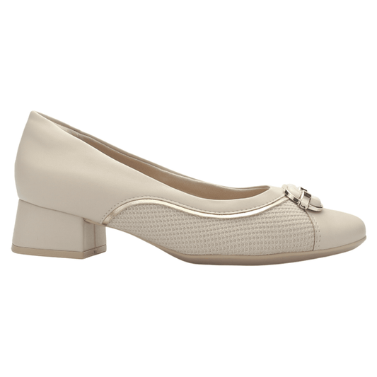 Zapato Mujer Beige Comfortflex 2595404 Casual Tacones Bajos Comfortflex