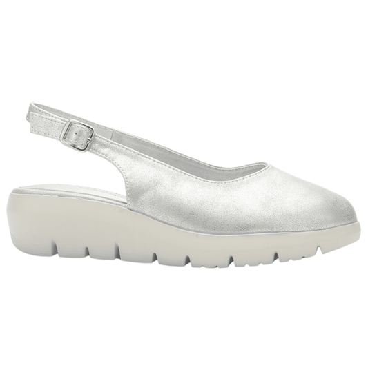 Zapato mujer Casual Plateado Chalada Marfak-1 Tacones Bajos Chalada