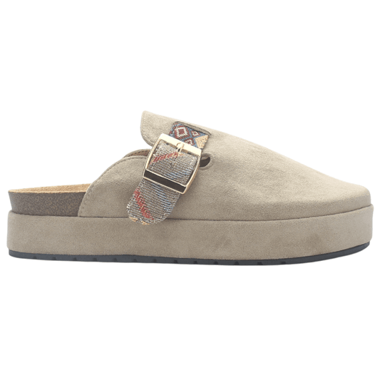 Zapato mujer Casual Taupe Chalada Risco-3 Tacones Bajos Chalada