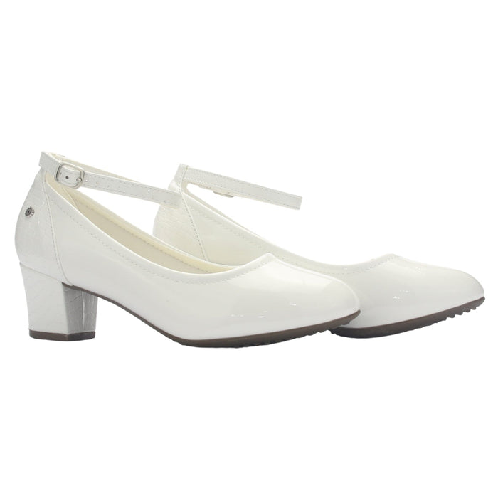 Zapato Mujer Chalada Flexi-27 Blanco Casual Tacones Bajos Chalada