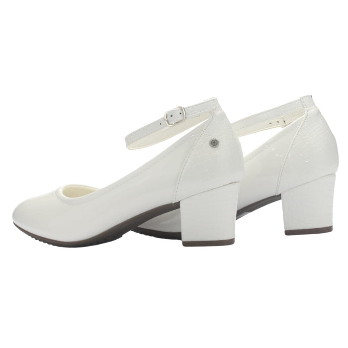 Zapato Mujer Chalada Flexi-27 Blanco Casual Tacones Bajos Chalada