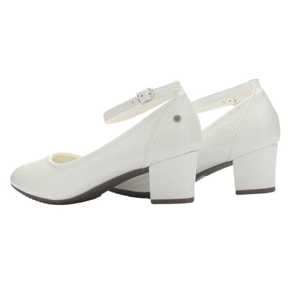 Zapato Mujer Chalada Flexi-27 Blanco Casual Tacones Bajos Chalada