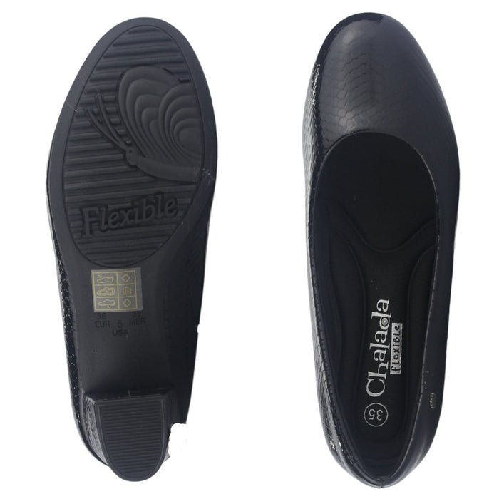 Zapato Mujer Chalada Flexi-58 Negro Casual Tacones Bajos Chalada