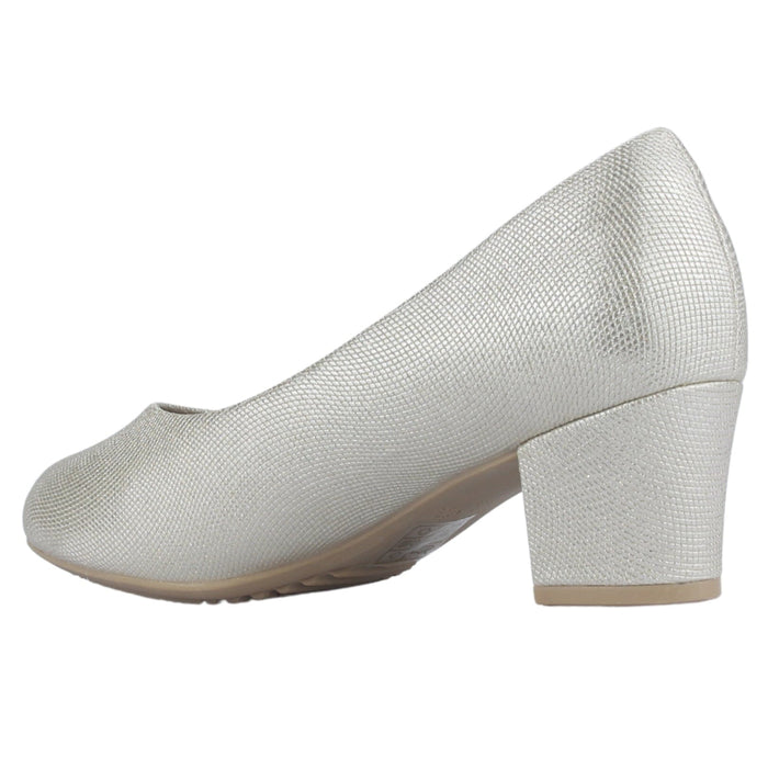 Zapato Mujer Chalada Flexi-70 Dorado Casual Tacones Bajos Chalada